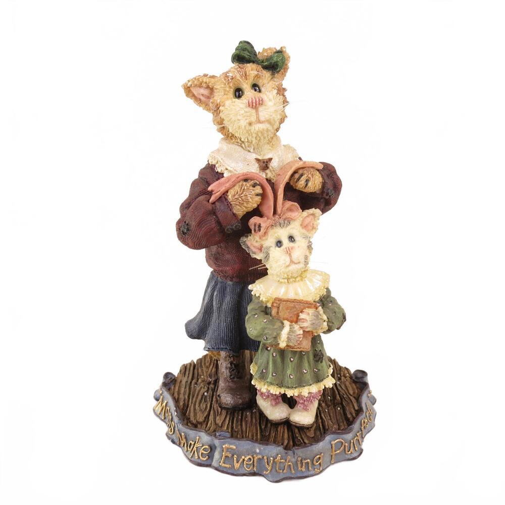 Boyds Bears Purrstone Cats Momma Pursley & Claudia...Finishing Touches 371010